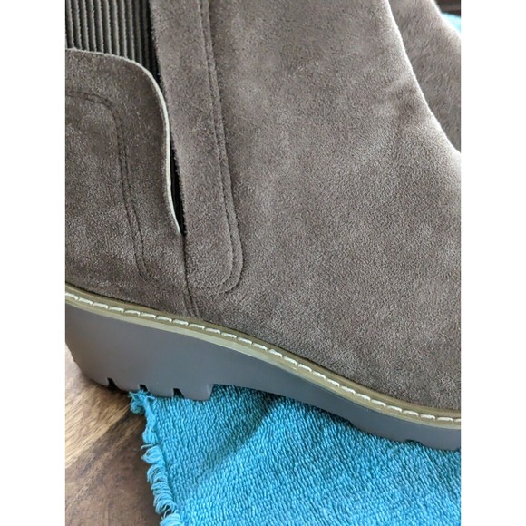 NWOT Hey Girl Pull On Tan Faux Suede Boots Sz 11 - Picture 8 of 8